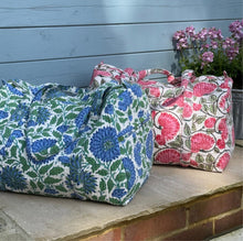 Load image into Gallery viewer, Galia - Blue & Green Weekend Bag