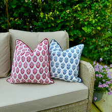Load image into Gallery viewer, Boota Cushion Cover - Cornflower & White