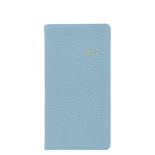 Load image into Gallery viewer, PRE-ORDER 2027 6" Pocket Diary Hydrangea Goatskin Leather