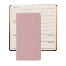 Load image into Gallery viewer, PRE-ORDER 2027 6" Pocket Diary Light Pink Goatskin Leather