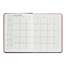 Load image into Gallery viewer, 2026 Desk Diary Emerald Crocodile Embossed Leather