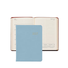 Load image into Gallery viewer, PRE-ORDER 2027 Notebook Diary Hydrangea Goatskin Leather