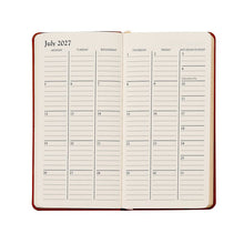 Load image into Gallery viewer, PRE-ORDER 2027 6" Pocket Diary Orange Goatskin Leather