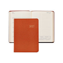 Load image into Gallery viewer, PRE-ORDER 2027 Notebook Diary Orange Goatskin Leather