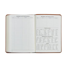 Load image into Gallery viewer, 2026 Notebook Diary Navy Crocodile Print Leather