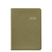 Load image into Gallery viewer, 2026 Notebook Diary Sage Goatskin Leather