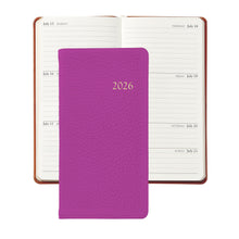 Load image into Gallery viewer, 2026 6" Pocket Diary Orchid Goatskin Leather