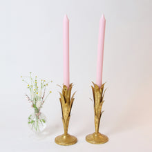 Load image into Gallery viewer, Gold Leaf Candlesticks (Pair)