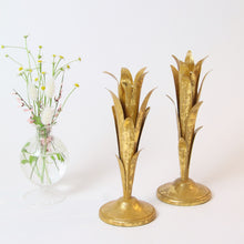 Load image into Gallery viewer, Gold Leaf Candlesticks (Pair)