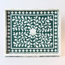 Load image into Gallery viewer, Inlay Decorative Rectangle Tray - Teal