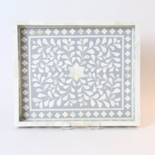 Load image into Gallery viewer, Inlay Decorative Rectangle Tray - Grey