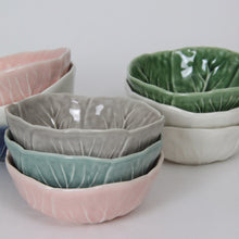 Load image into Gallery viewer, Mini Cabbage Leaf Bowl - White