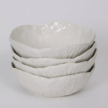 Load image into Gallery viewer, Small Cabbage Leaf Bowl - White