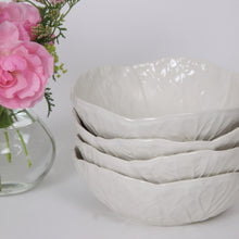 Load image into Gallery viewer, Small Cabbage Leaf Bowl - White