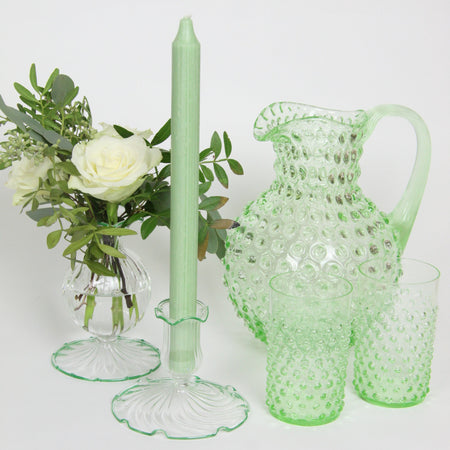 Hobnail Tumblers (set of 6) - Light Green