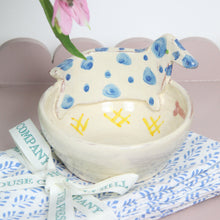 Load image into Gallery viewer, Sausage Dog Ceramic Bowl - Blue