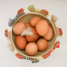 Load image into Gallery viewer, Chicken cut out ceramic bowl