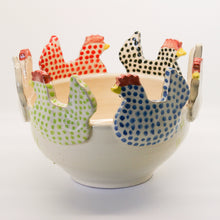 Load image into Gallery viewer, Chicken cut out ceramic bowl