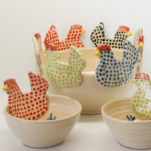 Load image into Gallery viewer, Chicken cut out ceramic bowl