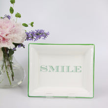 Load image into Gallery viewer, English Fine Bone China Dish - Smile (Green)