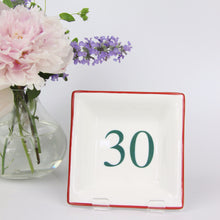 Load image into Gallery viewer, English Fine Bone China Dish - Green & Red 30