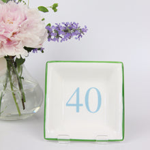 Load image into Gallery viewer, English Fine Bone China Dish - Green & Aqua 40