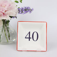 Load image into Gallery viewer, English Fine Bone China Dish - Red & Navy 40