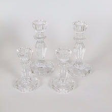 Load image into Gallery viewer, Tall Luna Glass Candlestick - Clear