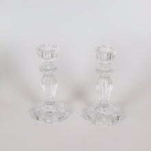 Load image into Gallery viewer, Tall Luna Glass Candlestick - Clear
