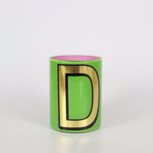 Load image into Gallery viewer, Alphabet Brush Pot - D (Green)