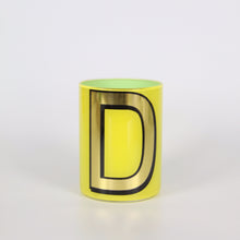 Load image into Gallery viewer, Alphabet Brush Pot - D (Yellow)