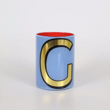 Load image into Gallery viewer, Alphabet Brush Pot - G (Periwinkle)