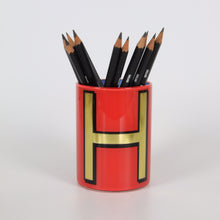 Load image into Gallery viewer, Alphabet Brush Pot - H (Carnation)