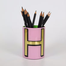 Load image into Gallery viewer, Alphabet Brush Pot - H (Lilac)