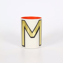 Load image into Gallery viewer, Alphabet Brush Pot - M (White)