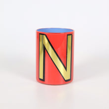 Load image into Gallery viewer, Alphabet Brush Pot - N (Carnation)