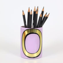 Load image into Gallery viewer, Alphabet Brush Pot - O (Lilac)