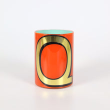Load image into Gallery viewer, Alphabet Brush Pot - Q (Orange)