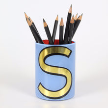 Load image into Gallery viewer, Alphabet Brush Pot - S (Periwinkle)