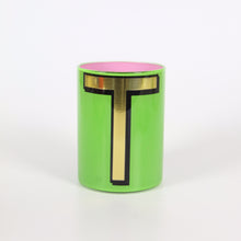 Load image into Gallery viewer, Alphabet Brush Pot - T (Green)