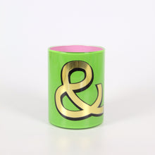 Load image into Gallery viewer, Alphabet Brush Pot - & (Green)
