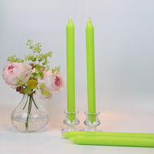 Load image into Gallery viewer, Lime Green Candles - Set of Four