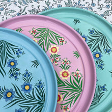 Load image into Gallery viewer, Lotus Flower Enamel Hand Painted Tray - Pink