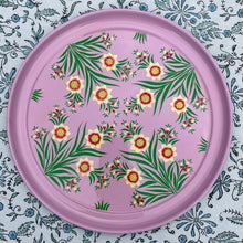 Load image into Gallery viewer, Lotus Flower Enamel Hand Painted Tray - Pink