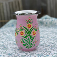 Load image into Gallery viewer, Lotus Flower Enamel Hand Painted Pitcher - Pink