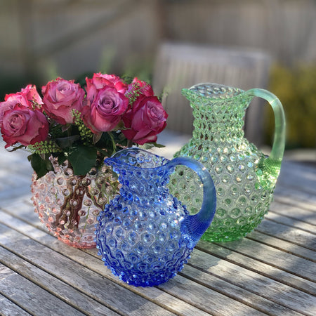 Hobnail Jug - Light Green