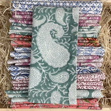 Load image into Gallery viewer, Paisley Napkins Set of 4 - Aqua