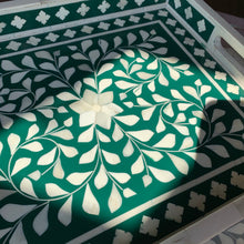 Load image into Gallery viewer, Inlay Decorative Rectangle Tray - Teal