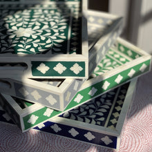 Load image into Gallery viewer, Inlay Decorative Rectangle Tray - Grey