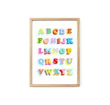 Load image into Gallery viewer, Rainbow Alphabet Print